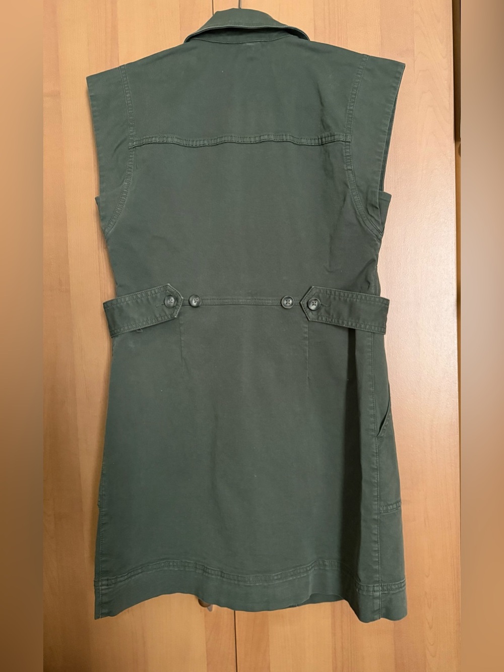 Veronica Beard Olive Green Utility Dress - Picture 2 of 4